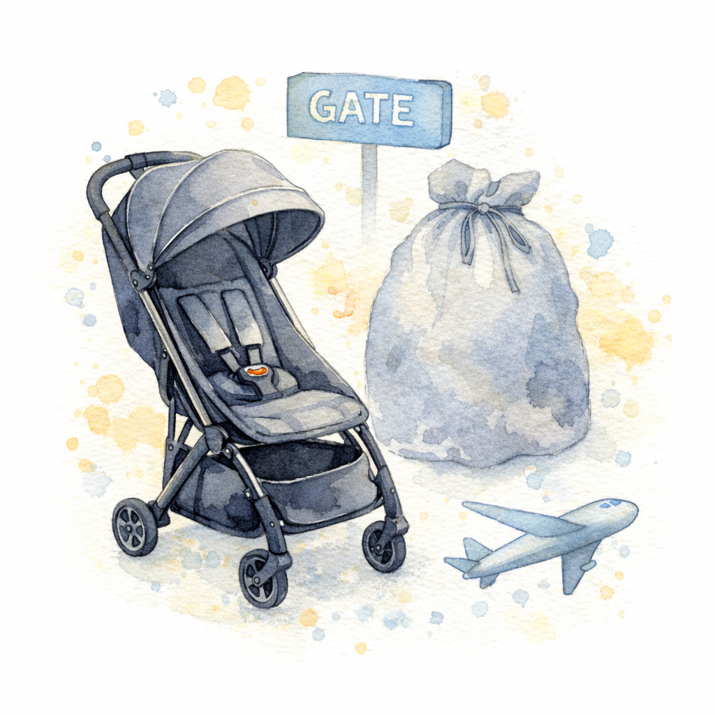 kette für den kinderwagen Verkehr, beige-blau Kinderwagen-Kette main image 0